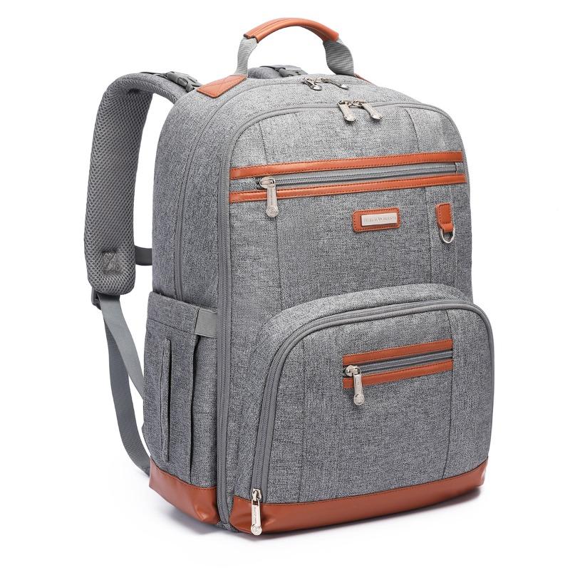 

Сумка для мам, сумка для бутылочек, подгузников, детская сумка и сумка для беременных могут быть водонепроницаемыми, большой емкости, рюкзак темно-серого