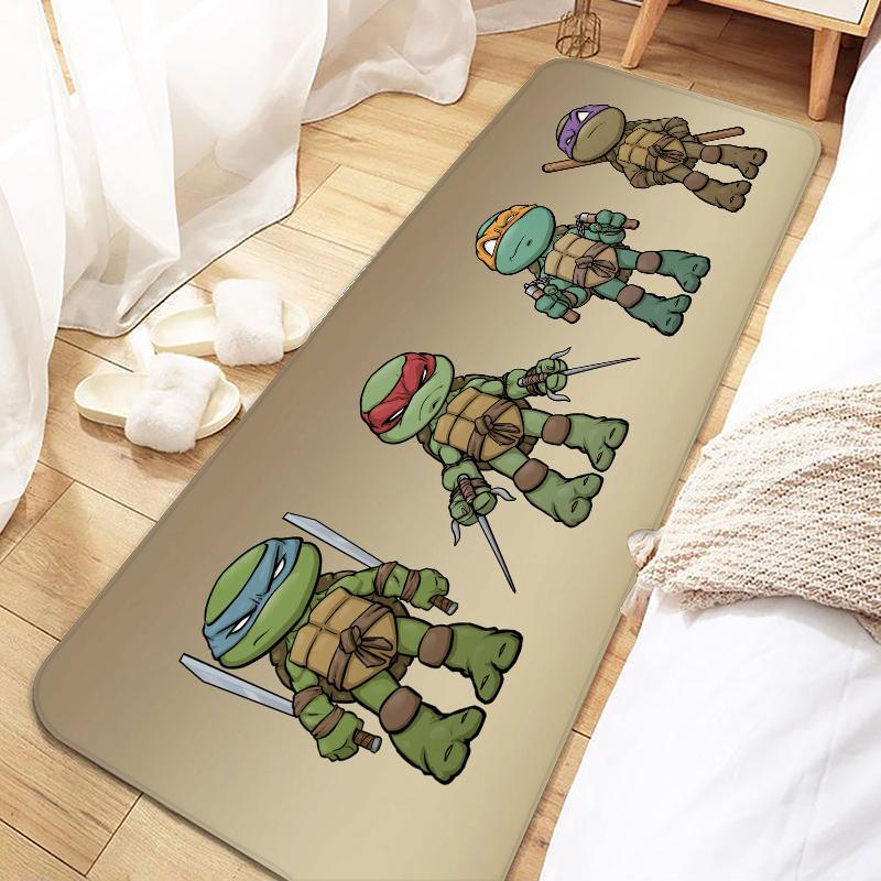 N-Ninja Turtles Door Mat Entrance Non-slip Doormat Washable Kitchen Carpet Living Room Hallway Rugs Bathroom Bath Door Mats