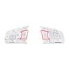 Silver Alloy Steering Wheel Button Cover Trim For Jaguar F-Pace F-Type Xe Xf