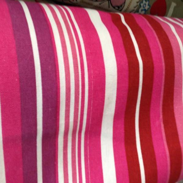 Ethnic Style Rainbow Striped Cotton Canvas Fabric for Curtains, Sofa Covers, Tablecloths
