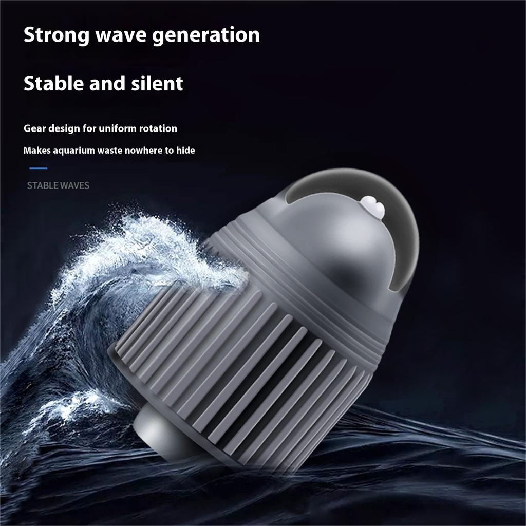 360 Direction Turning Aquatic Pet Current Maker Calm Stream Unit For Warm Water Marine Life Habitat ABS Durable Build Simple Assembly