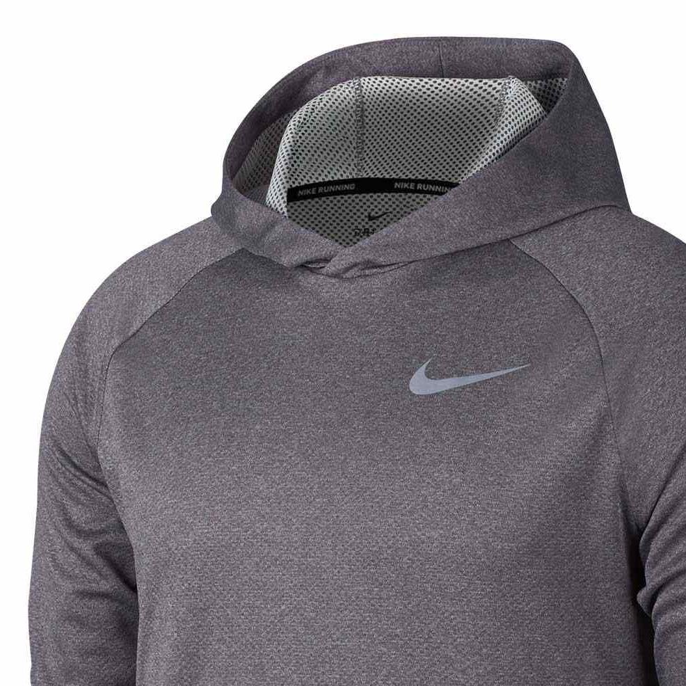 Nike Solid Logo Print Running Hoodie Men hoodies Reflective-Silver 891702