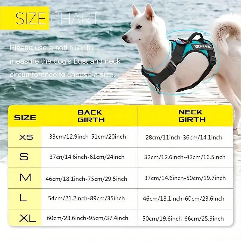 Reflective Tactical Harness for Large Dogs - Explosion-Proof & Adjustable, No-Choke Design