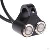 Alloy 7/8'' Handlebar Refit Waterproof 2 Button Control Blue Indicator Switch