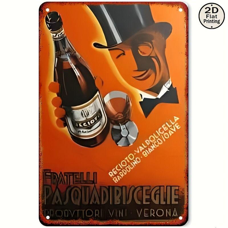 Vintage Drinks Wall Poster Metal Tin Sign 20x30cm