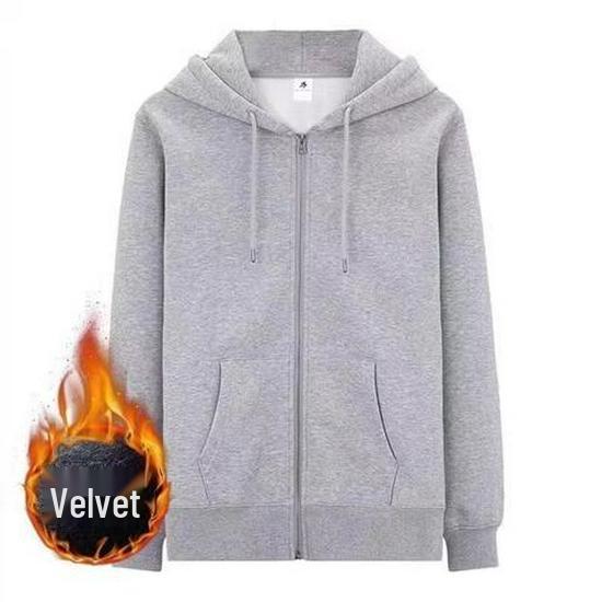 Men's Spring/Autumn Hooded Cardigan Sweatshirt - Casual Loose Fit American Style Sportswear.