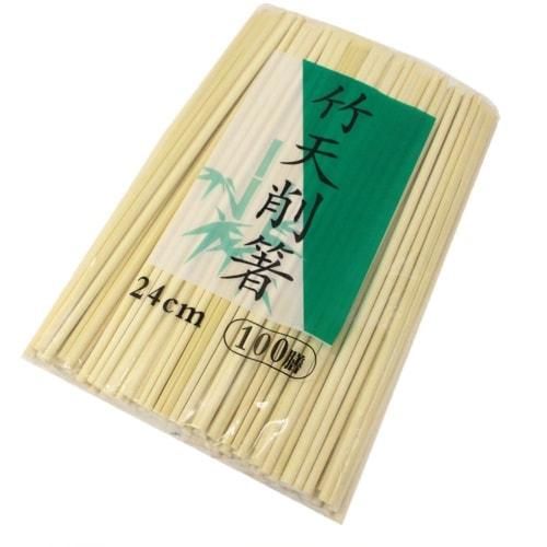 Nakamura Commercial Bamboo Chopsticks, Tensoge (Chopsticks), Pack of 100, Slightly Longer and Easy To Use, 24cm