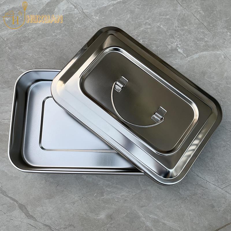 Dental Tray Surgical Nursing Lid Medical Equipment Steriliser Container For Dentist Storage Box Stainless Steel Instrument