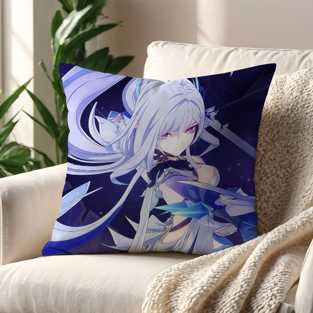 Game Skirk Genshin Impact cushion cover Pillow Cover Decoration Room Home Sofa living Office Car Nordic Simplicity