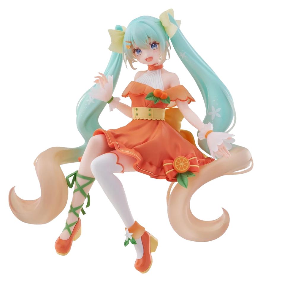 Anime Citrus Miku Hatsune Miku Handmade Noodle Stopper PVC Model Animation Peripheral Ornaments Birthday Gifts