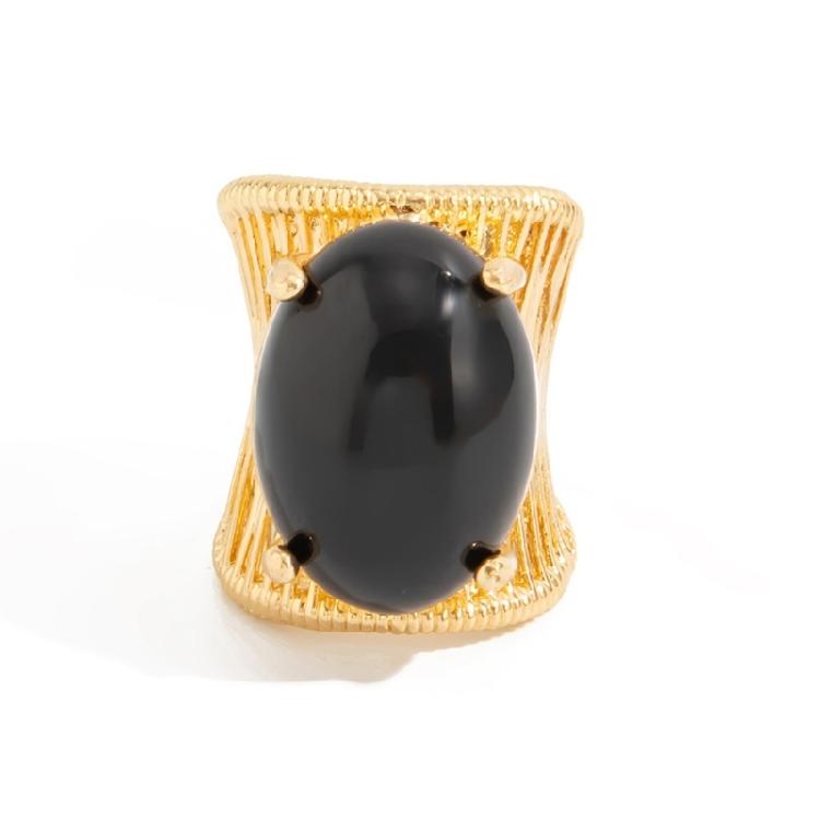 Contemporary Fashion Adjustable Ring Featuring Gradient Effect For Exaggerated Look And Comfort Fit In Modern Style