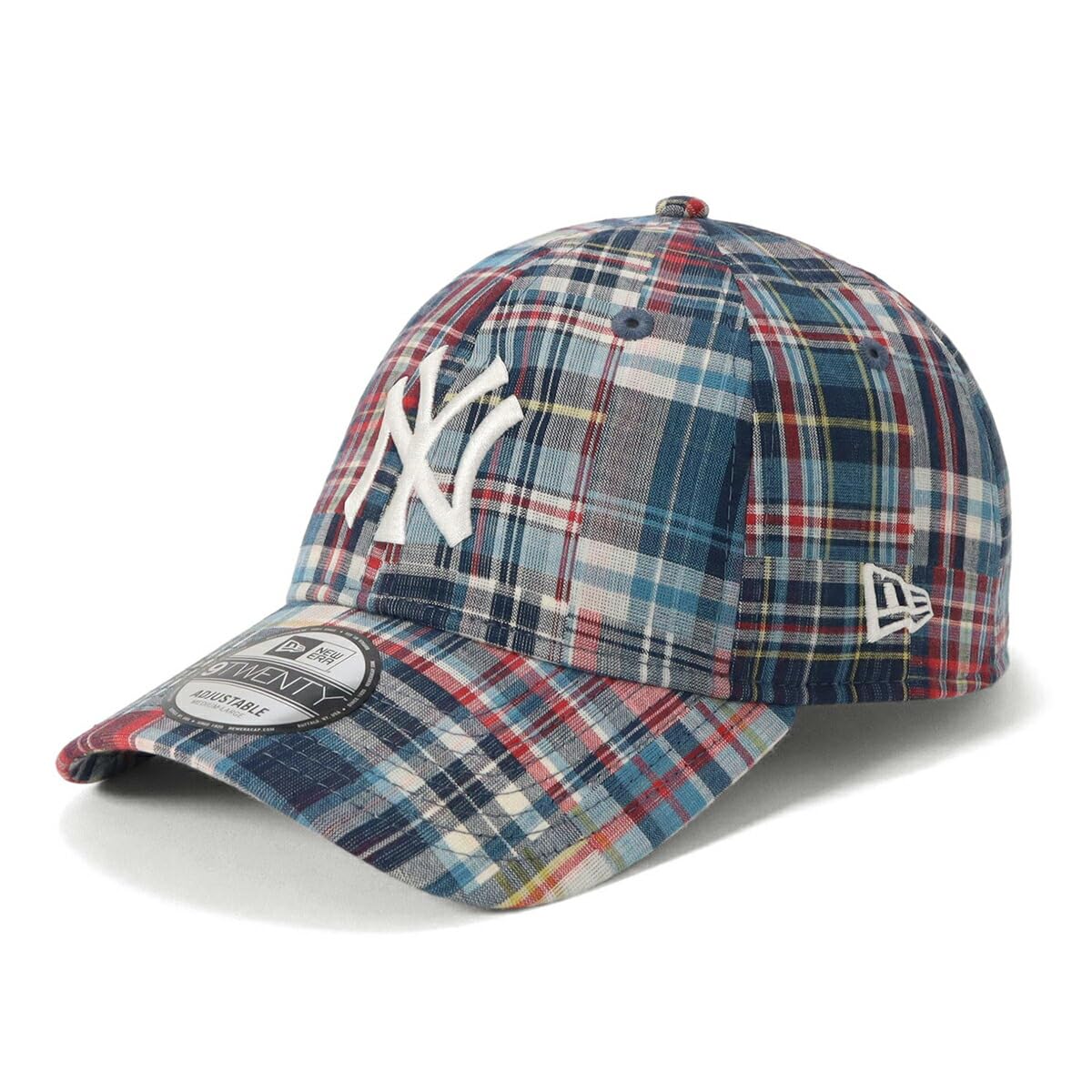 

New Era 9TWENTY MLB Patchwork NY Madras Check Size 920 PATCHWORK NEYYAN NER36C5841 Cap, M/L, RED, 14388765,