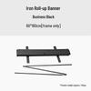 HANDUNYOU 60x160cm Black Iron Roll-Up Display Stand Frame