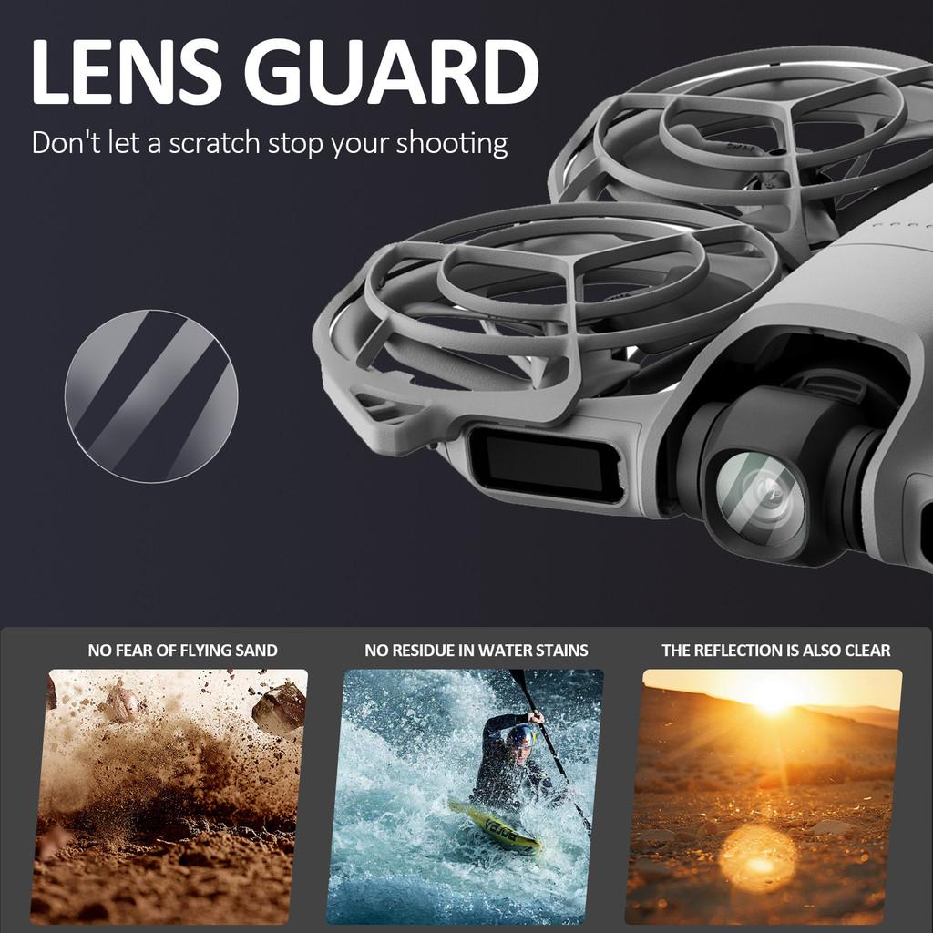 HD Clear Tempered Glass for DJI Neo 2 Drone - Anti-Scratch Lens Protective Film Fit for 1/2-inch CMOS Camera Accessory