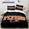 Philadelphia Flyers Logo Pattern Bedding Set Quilt Cover Pillowcase Home Decor Gift (1 * duvet cover + 2 * pillowcase, without core)
