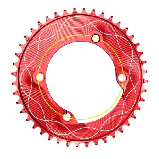 Motor Sprocket Heavy Duty Aluminum Alloy Chainring 40T To 58T Waterproof Rustproof Tooth Disc Replacement for Road Bike