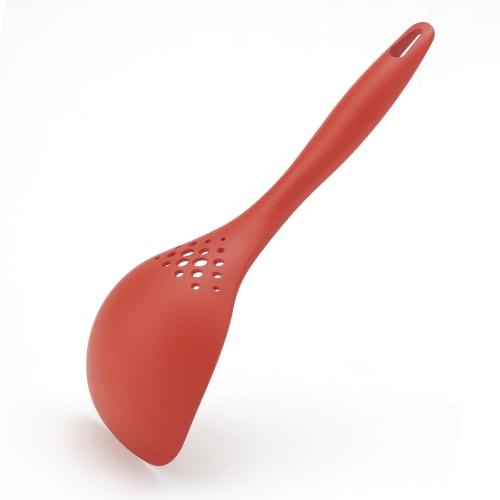 Kai Corporation KAI Tabletop Pot Convenient for Serving and Draining Soup Mini Spoon Dishwasher Safe KAI KITCHEN Red Made in Japan DH8164