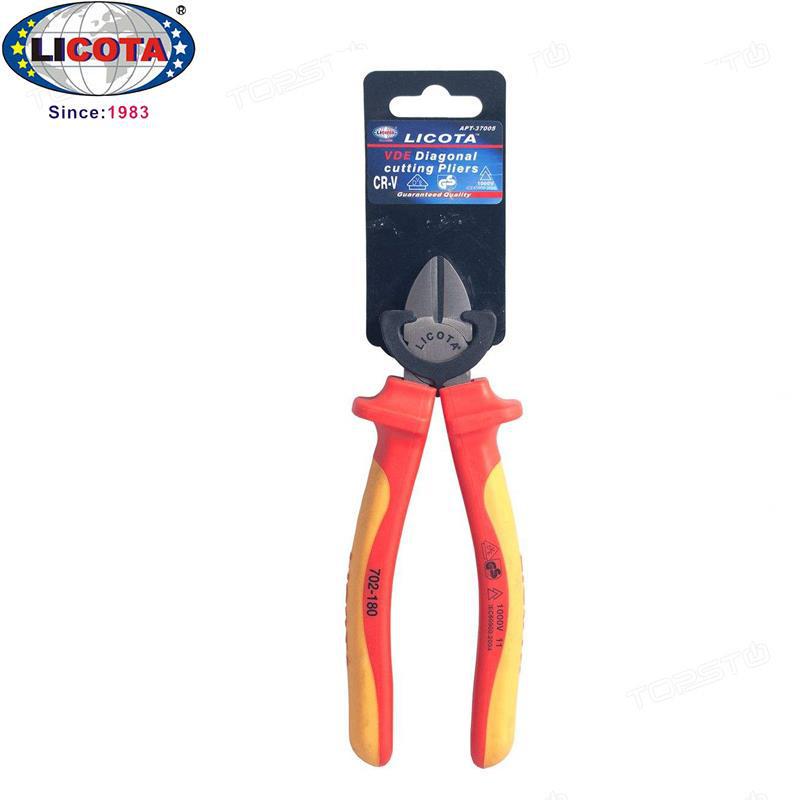 LICOTA VDE Insulated Angled Cutting Pliers APT-3700/B - USA Edition