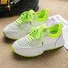 Summer Weave Man Casual Sneakers Fashion White Platform Sneakers Man Designer Shoes Breathable Lace-up Original Men's Sneakers