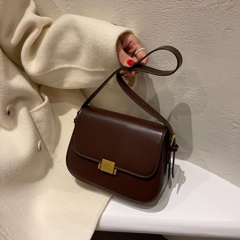 Retro Texture Foreign Style Small Bag Women's Bag 2025 New Trendy Fashion Small Square Bag Simple and Versatile One-shoulder Crossbody Bag