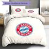 Set Copripiumino Trapuntato con Motivo FC Bayern Monaco Decorazione Casa Regalo (1 * copripiumino + 2 * federe senza imbottitura)