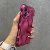 Fashion Plating Rose 3D Bubble Wave Case For iPhone 16 Pro Max 17 13 14 12 11 15 Plus Soft Glossy Silicone Back Cover