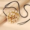 Fashion Personality Retro Three-dimensional Big Flower Neck Necklace Female, Versatile French Sexy Choker Necklace