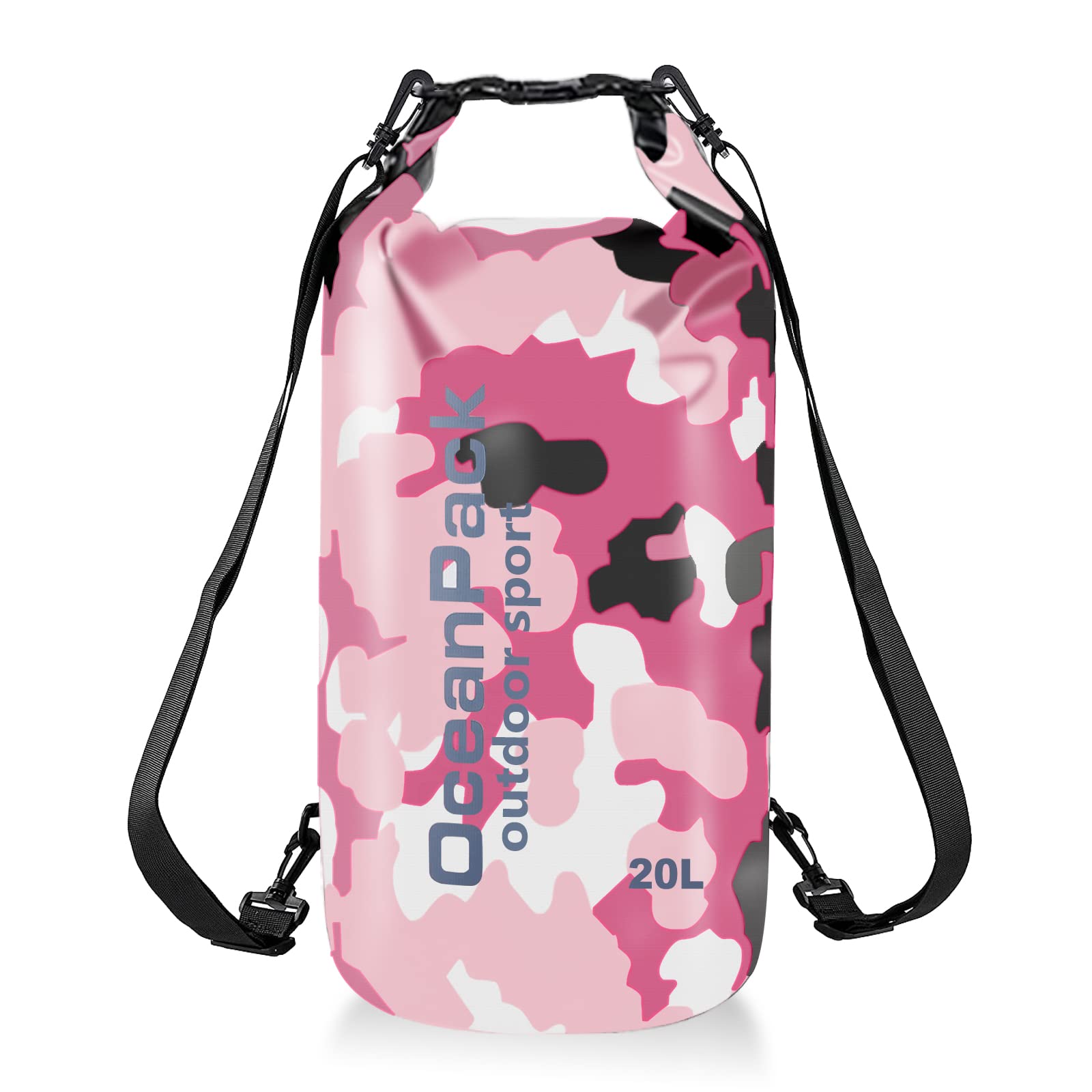 

ANDCHI Водонепроницаемый Сухой Водонепроницаемый Водонепроницаемый и 20 л для активного отдыха, такого как и Розовая сумка, Чехол, Рюкзак, Складной, Легкий, Пыленепроницаемый, зелёный