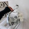 Nylon cloth bag women's new lightweight small satchel underarm bag simple shoulder canvas bag trendy dumpling bag