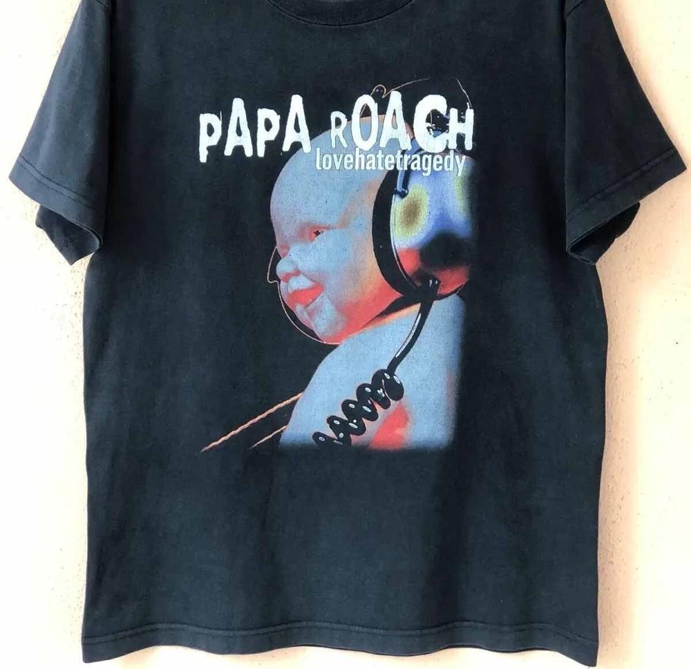 Papa Roach Band Lovehatetraged wbr/ y Tee Shirt Black Unisex T-Shirt XXL