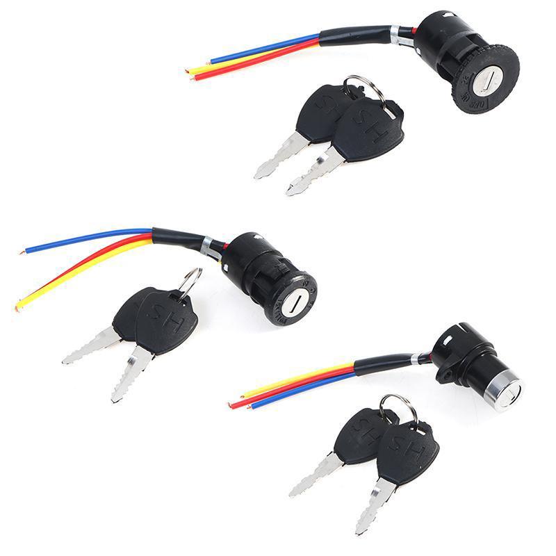 Electric Bicycle Ignition Switch Key Power Lock For Electric Scooter Portable Key Power Lock E-Bike Components Parts