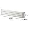 Yamazaki 2406 Magnet Dish Hanger White Approx. W24 x D1 x H6 cm Plate Plate Dish Rack Kitchen Storage