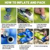 Ultra-Light Foot-Operated Inflatable Camping Pad - Portable, Moisture-Proof, Folding Air Mattress
