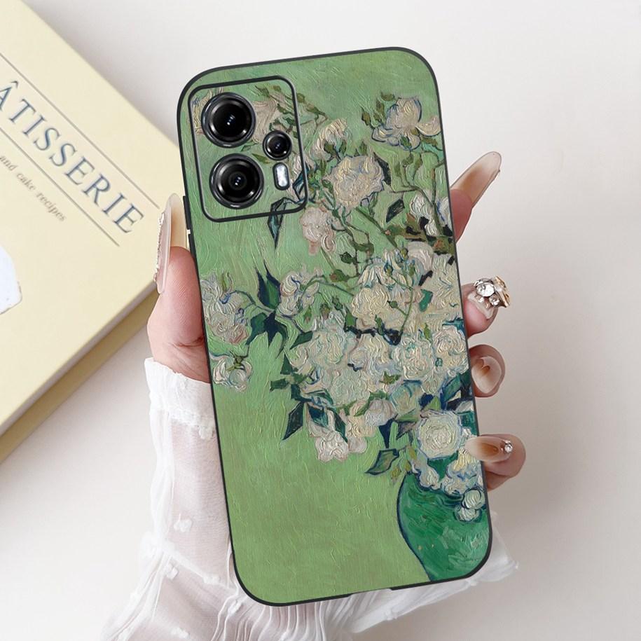 For Motorola Moto G13 G23 Case Lovely Panda Daisy Painted Cover Soft Silicone Phone Case For Moto G23 G 13 MotoG13 MotoG23 Coque