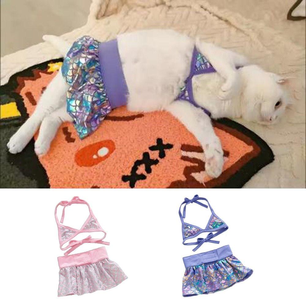 

Fashion Pets Swimsuits Sexy Pet Dog Dress Pet Supplies Kitten Skirts Summer S фіолетовий