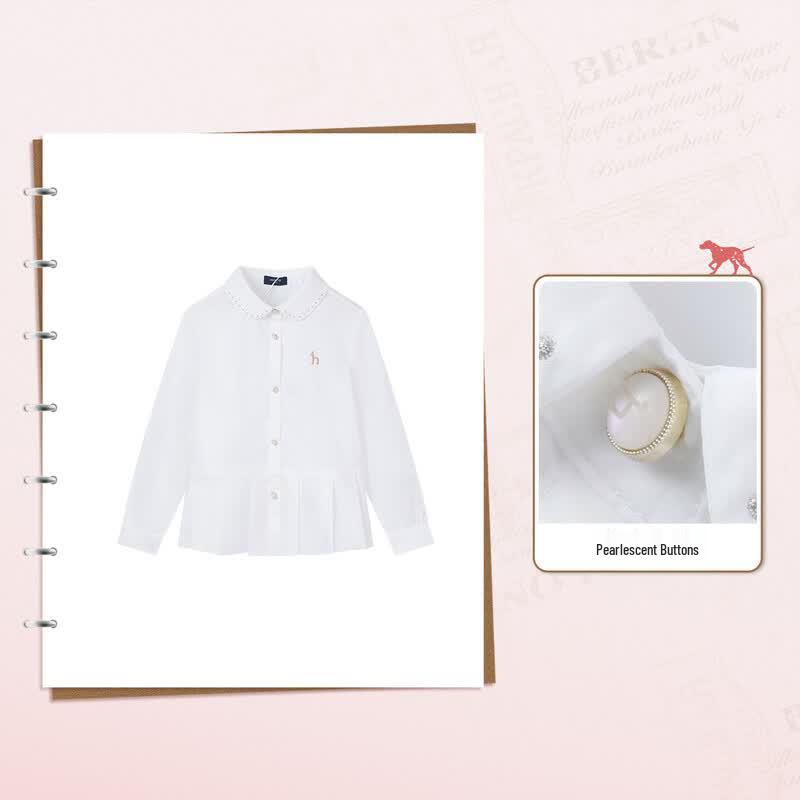 HAZZYS Girls' Long Sleeve Shirt
