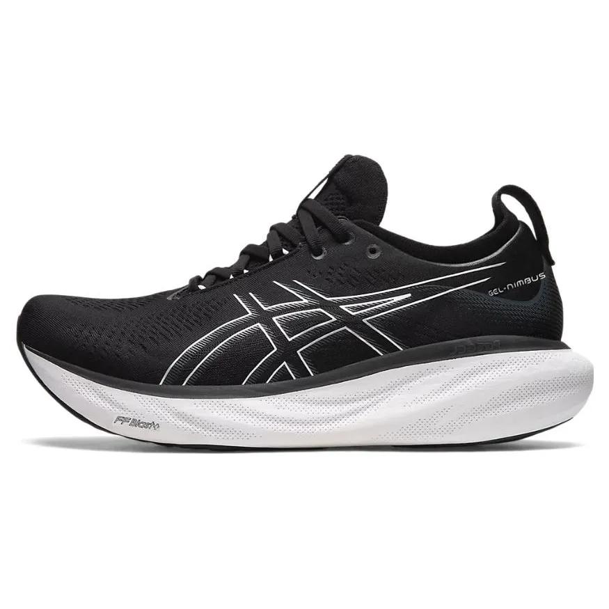 Asics Gel Nimbus 25 4E Wide 'Black Pure Silver' (Unisex) Black / Pure Silver Running Shoes 1011B618 001