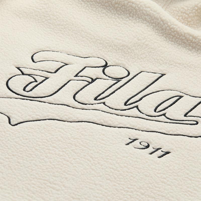 FILA FUSION Sweatshirt Unisex Stone Milk Color T11U446201FIV