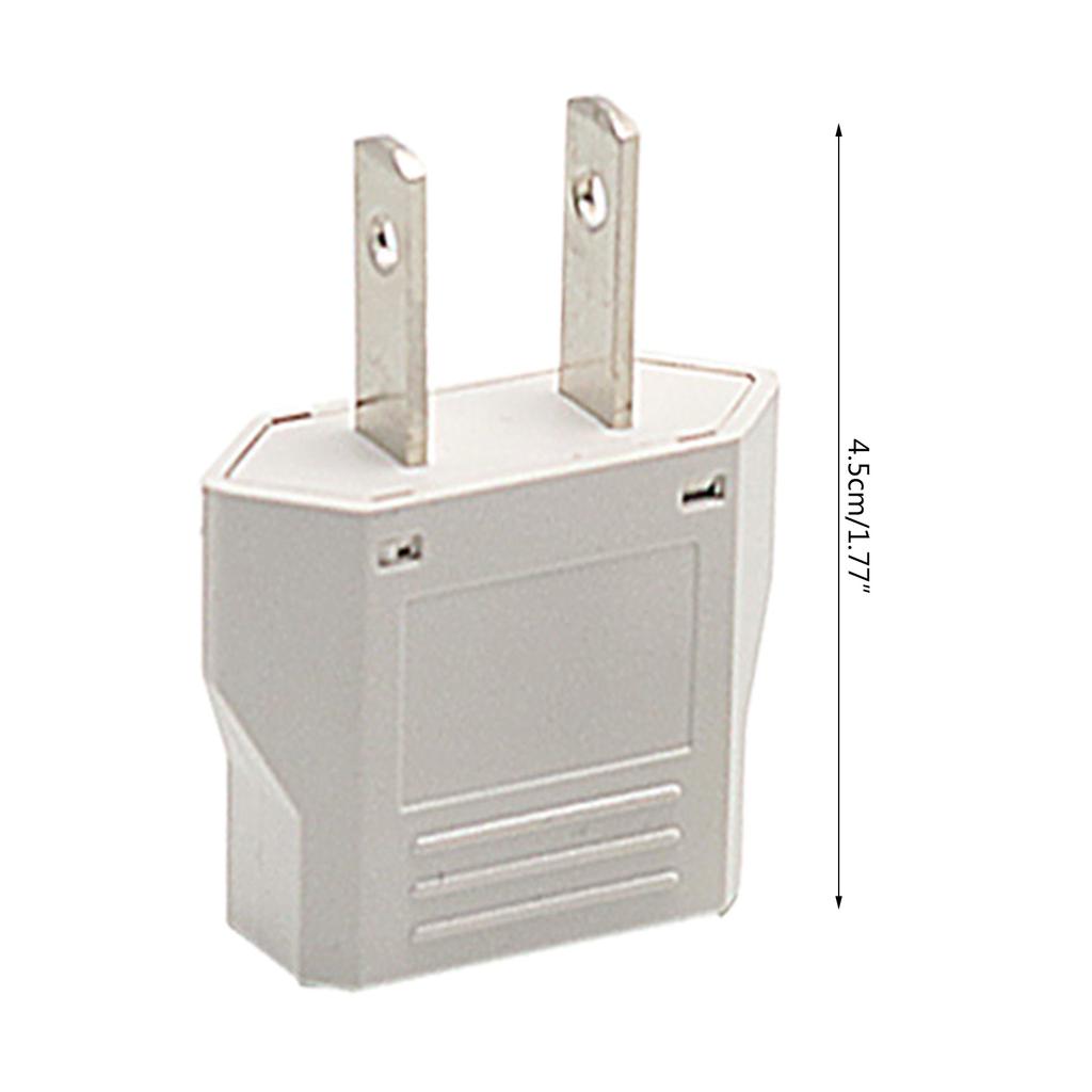 Portable Travel Plug Adaptor US To EU Plug Adapter Standard America Flat 2pin To Pean Round 2pin Socket Converter