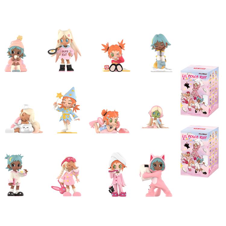 New POP MART Poppy Frankie Gigi Lil Peach Riot Blind Box Single Box/Whole Set 12 Pcs PPMT-2508-0088
