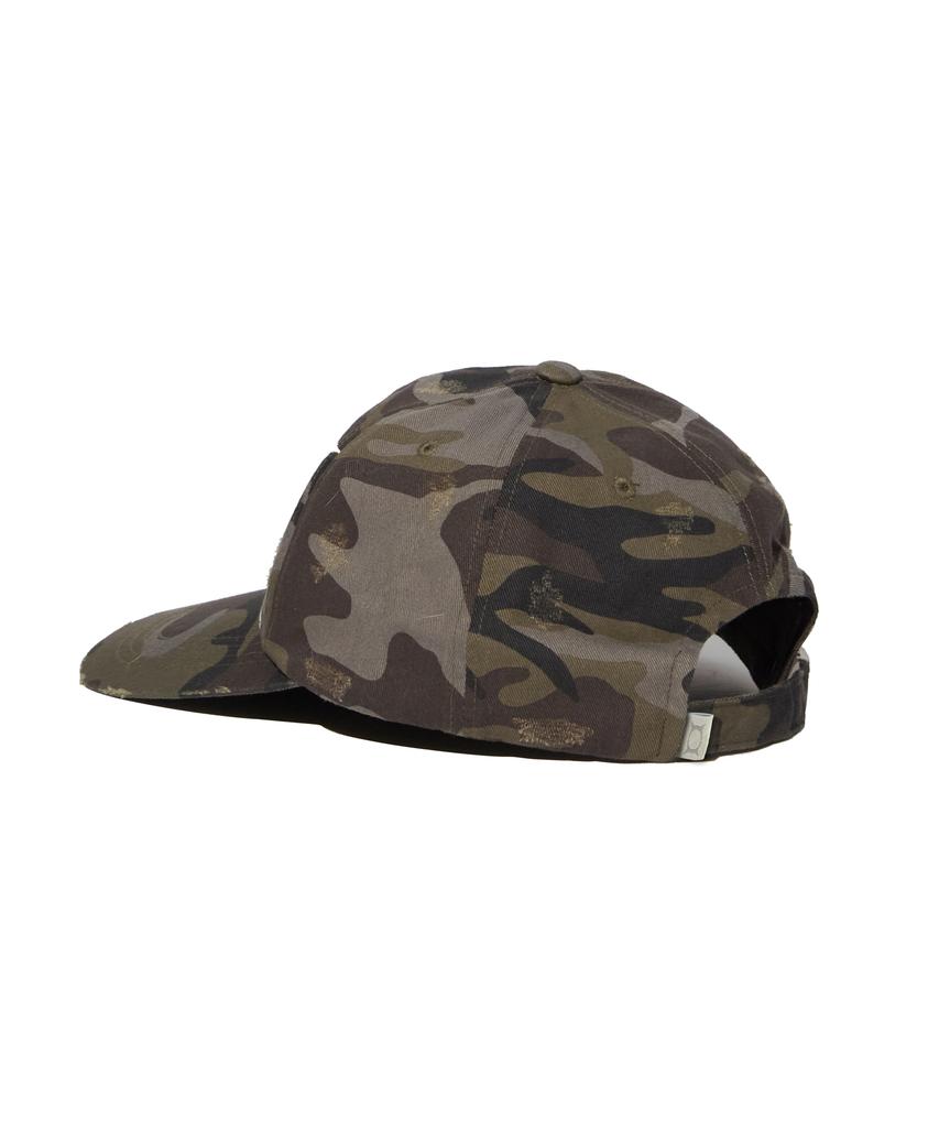 CRITIC Rift Lettering Destroy Washed Cap Khaki