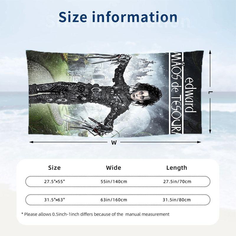 Large Beach Towel Quick Dry Absorbent Towel For Beach IndoorEdward Scissorhands
