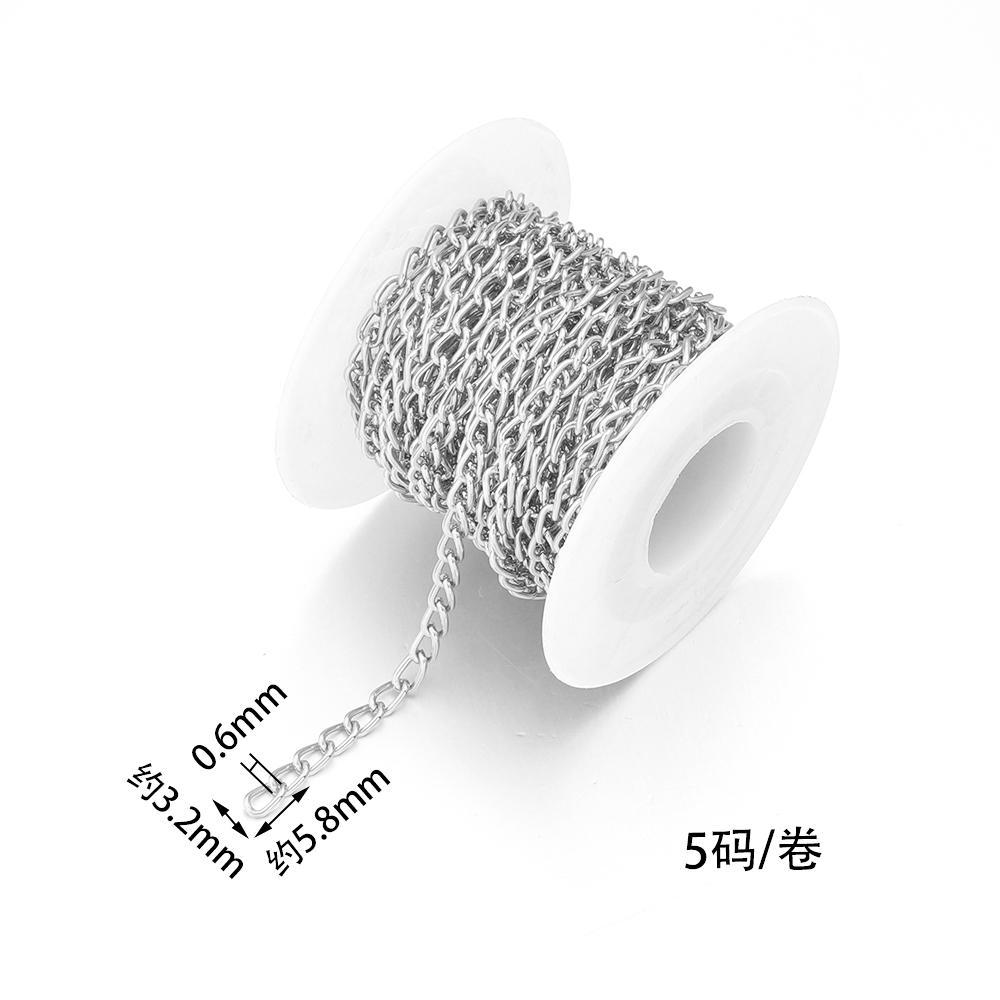2-5Yards/Roll Aluminum Twisted Chains Gold Silver Extension Link Chain For DIY Handmade Bracelet Necklace Connectors Accessories