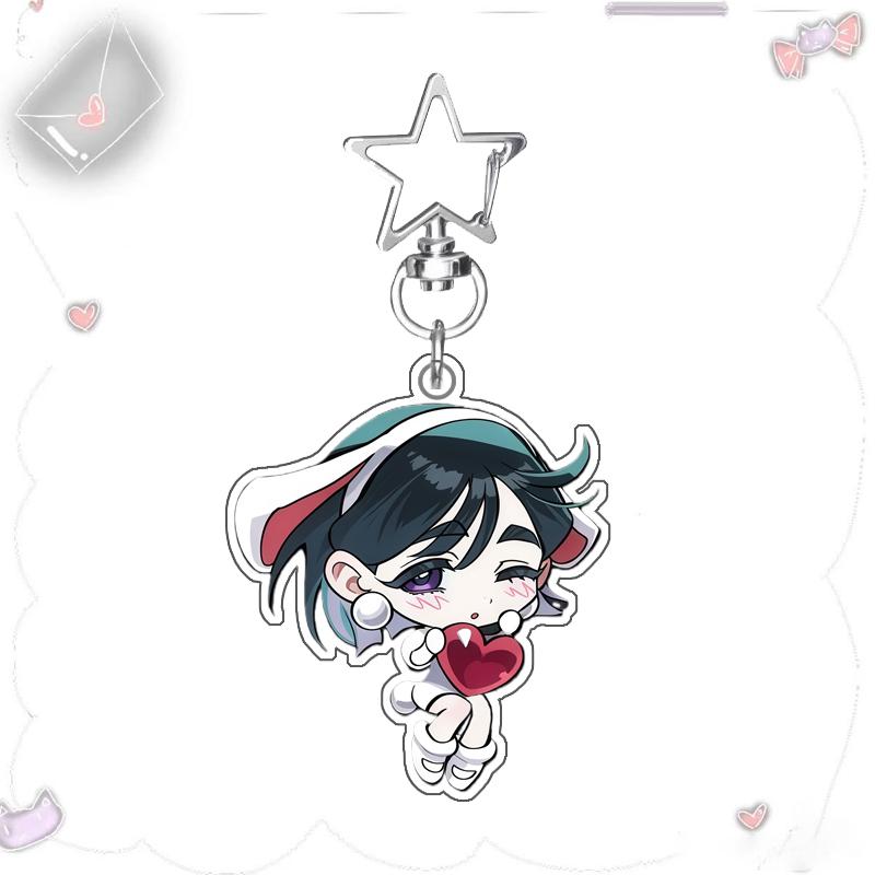 Portachiavi Acrilico Serie Amore Rosso 5cm per ALIEN STAGE MIZI SUA TILL IVAN HYUNA LUKA Portachiavi Auto Portachiavi Acrilico Regali per Fan