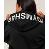 Gymshark Embroidered Zip Up Hoodie Black B4c9l Bb2j