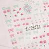 5D Bow Nail Sticker 3D Relief Cherry Bowknot Flower Summer Personalized Nail Back Adhesive Sticker Diy Nail Decoration Materials