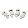 Shower Wheels Shower Door Rollers Shower Cabins 15-17 Hole Size 23mm 27mm Steam Cabin Enclosures Wheel Diameter: 19mm 4pcs