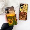 Sonnenblume Rose Blume Handyhülle für Samsung Galaxy S25 Edge S24 S23 FE Plus Ultra A16 A15 A55 A57 5G Schutzhülle