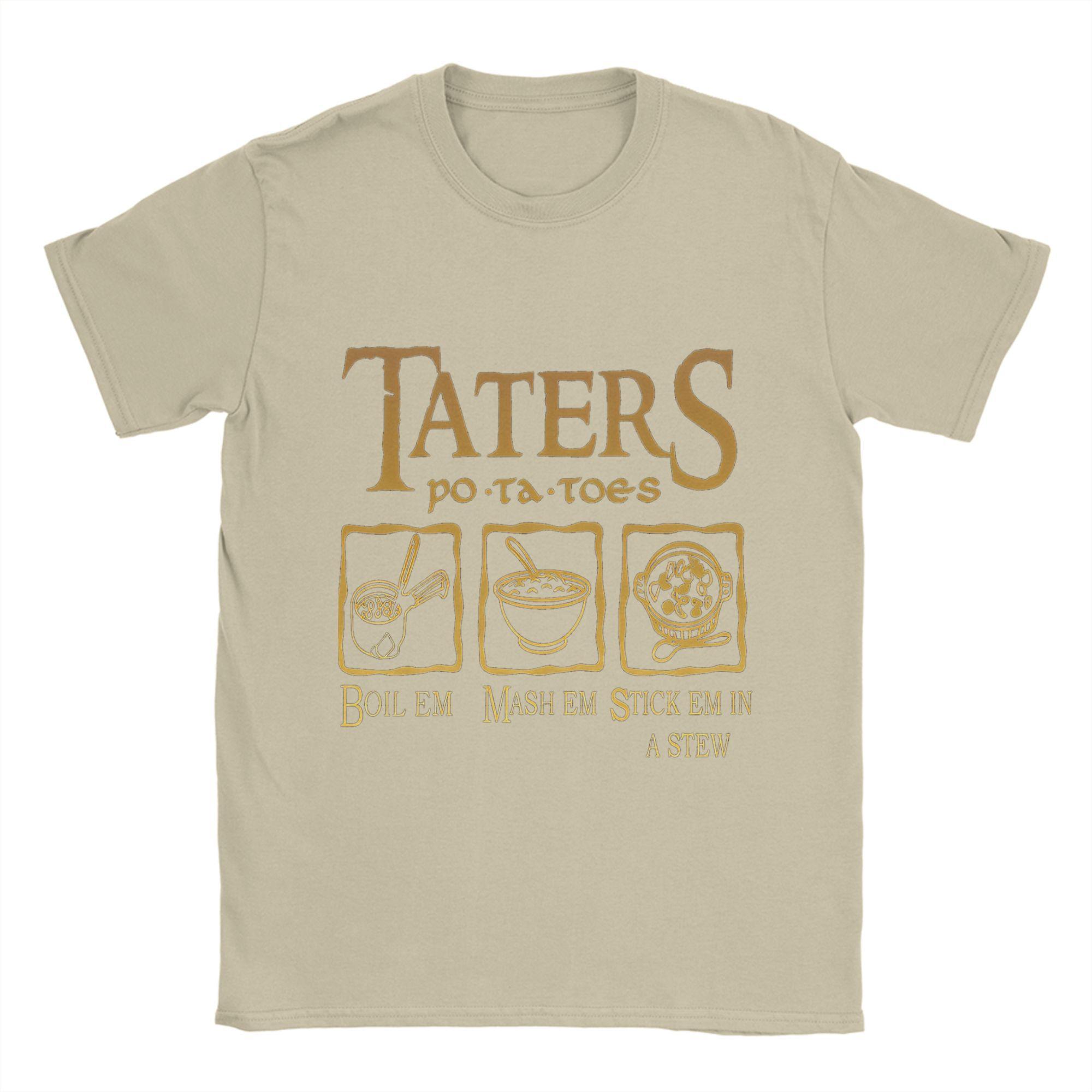 LLords Of The RRings T Shirt Summer Taters Potatoes Cotton TShirts For Unisexs WomenTrending Pattern Tshirt ShortSleeve Tees S
