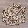 100/200PCS 15mm Wood Alphabet, Mini A-Z Alphabet Wood Chip Unfinished Wood Chip Shape For DIY Craft Letter Scrapbooking